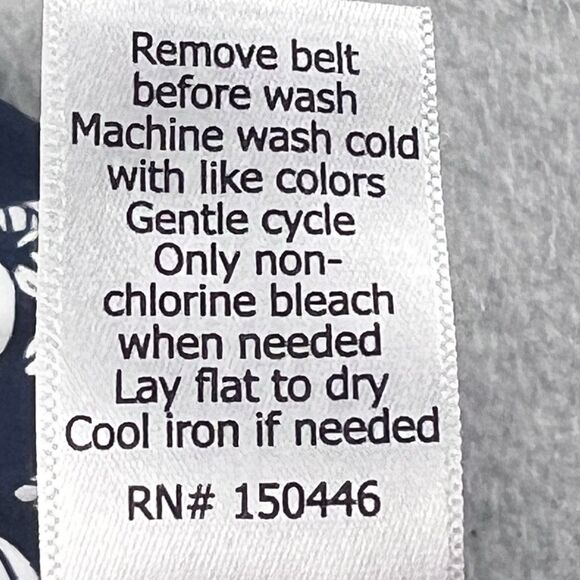 41 Hawthorn Dress Womens Large Navy Kaylee Surplice Neck Faux Wrap Midi Boho - Picture 15 of 16